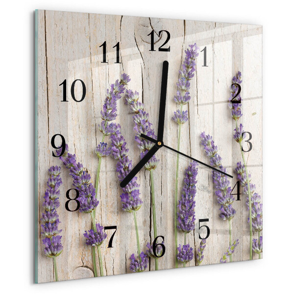 Reloj de vidrio Lavanda