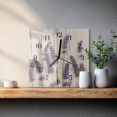 Reloj de vidrio Lavanda