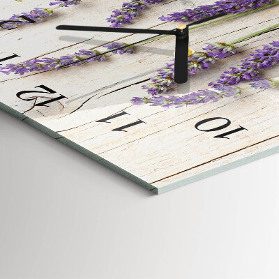 Reloj de vidrio Lavanda