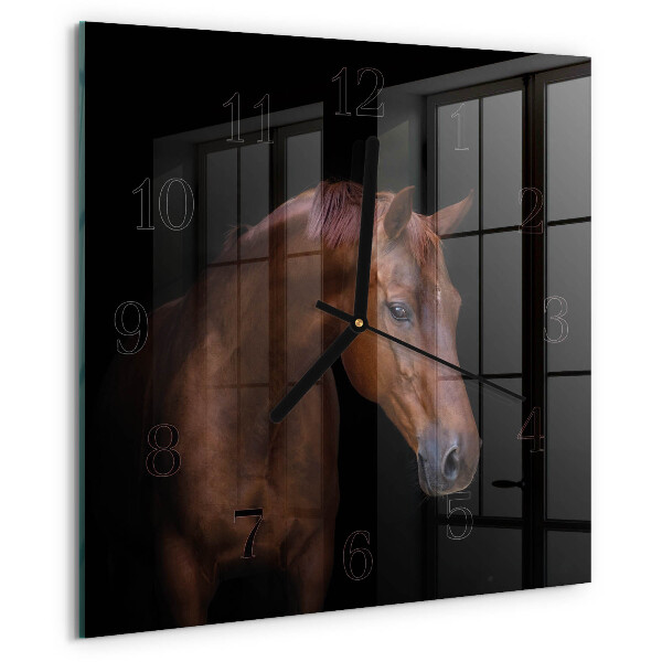 Reloj de vidrio Caballo