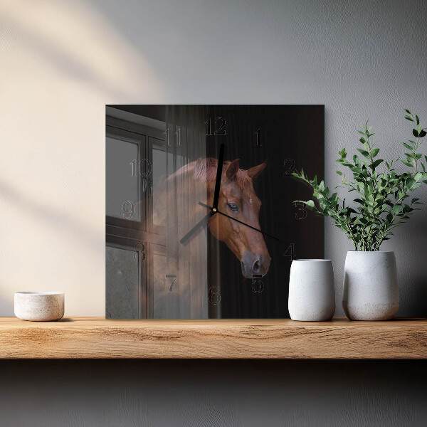 Reloj de vidrio Caballo