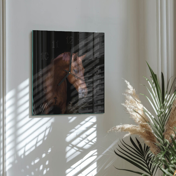 Reloj de vidrio Caballo