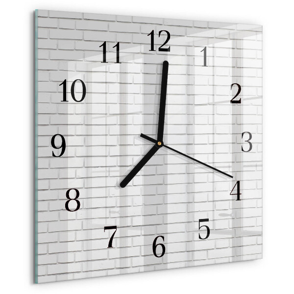 Reloj de vidrio Muro de ladrillo