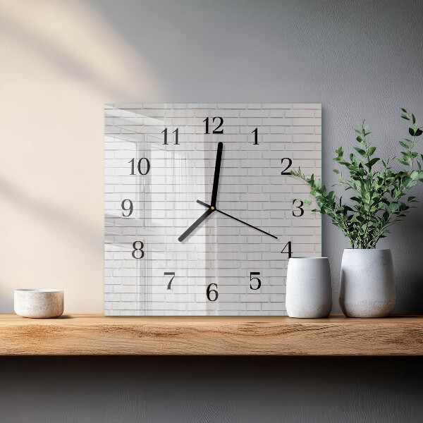Reloj de vidrio Muro de ladrillo