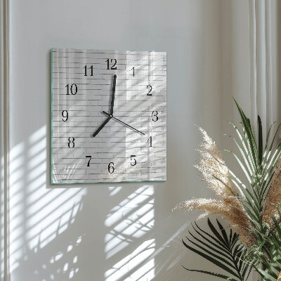Reloj de vidrio Muro de ladrillo