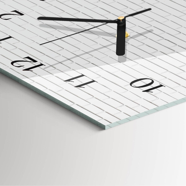 Reloj de vidrio Muro de ladrillo