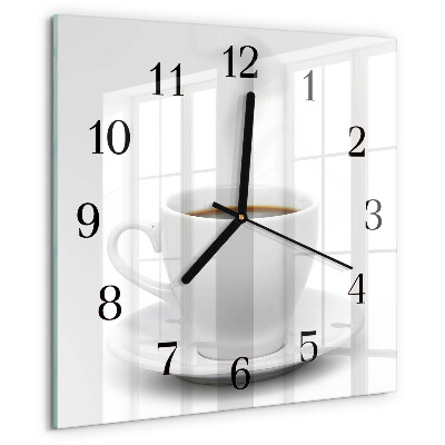 Reloj de vidrio Taza de café