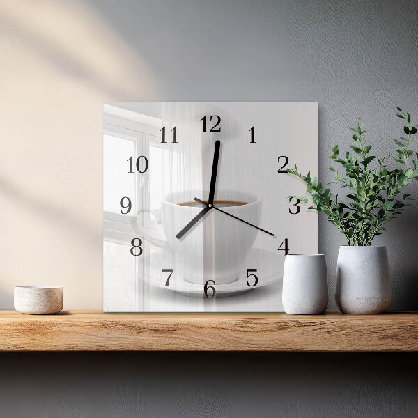 Reloj de vidrio Taza de café