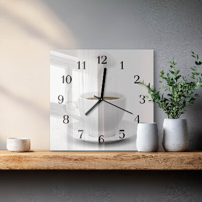 Reloj de vidrio Taza de café