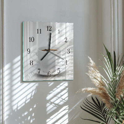 Reloj de vidrio Taza de café