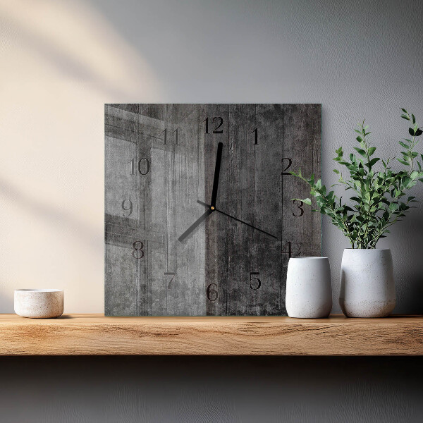 Reloj de vidrio Madera
