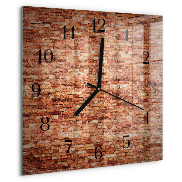 Reloj de vidrio Muro de ladrillo
