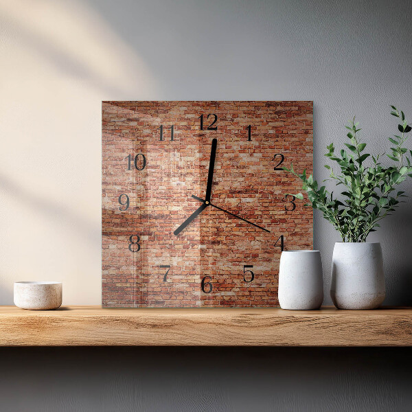 Reloj de vidrio Muro de ladrillo