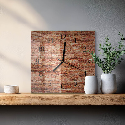 Reloj de vidrio Muro de ladrillo