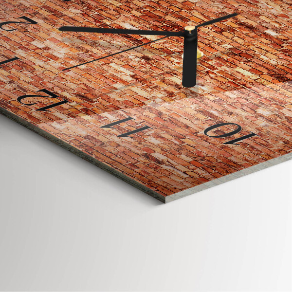 Reloj de vidrio Muro de ladrillo