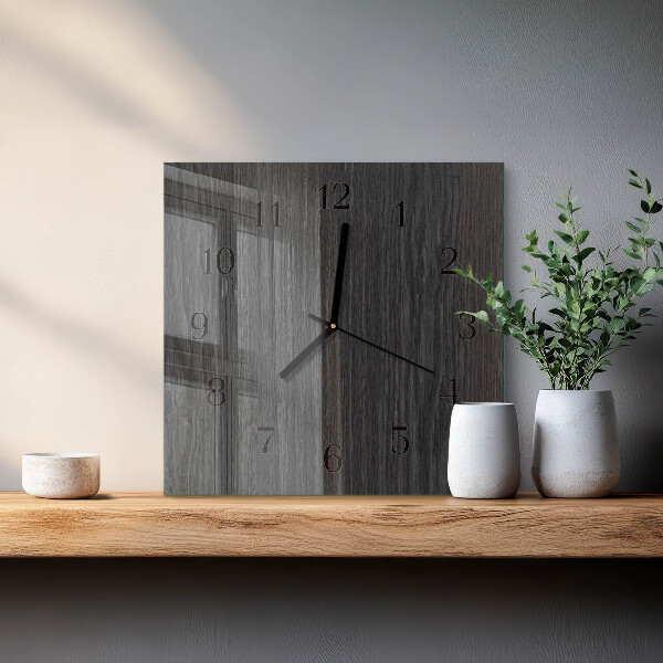 Reloj de vidrio Madera