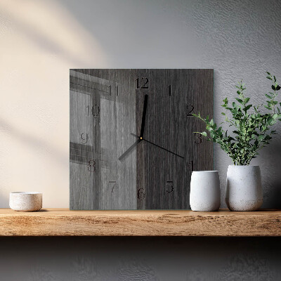 Reloj de vidrio Madera
