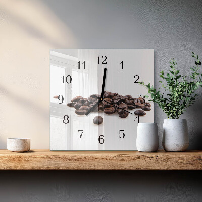 Reloj de vidrio Granos de café