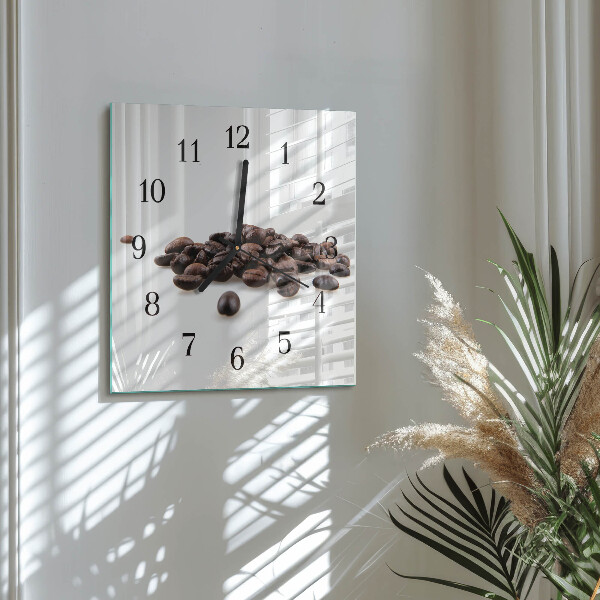 Reloj de vidrio Granos de café