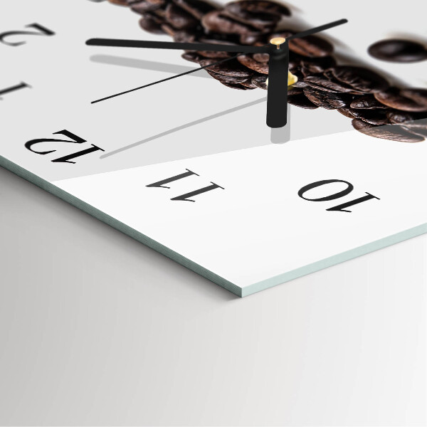 Reloj de vidrio Granos de café