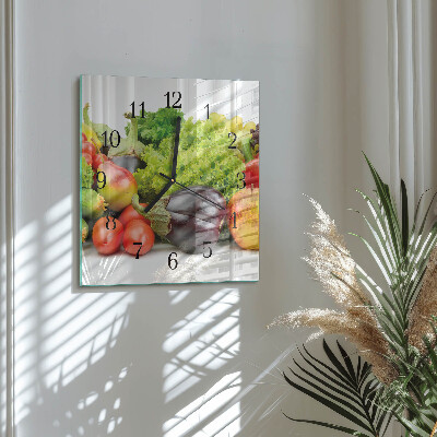 Reloj de vidrio Verduras