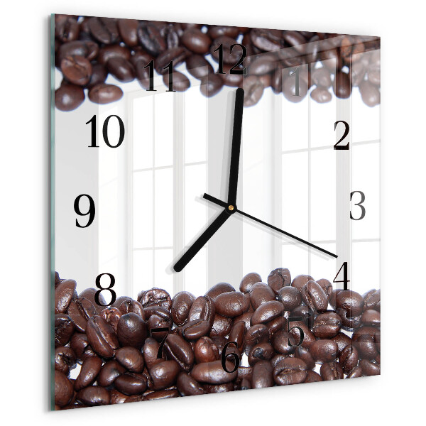 Reloj de vidrio Granos de café