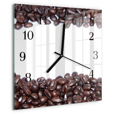Reloj de vidrio Granos de café