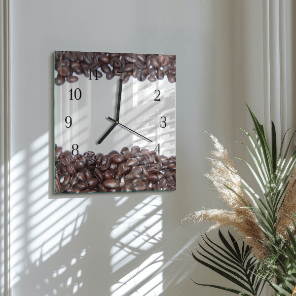Reloj de vidrio Granos de café