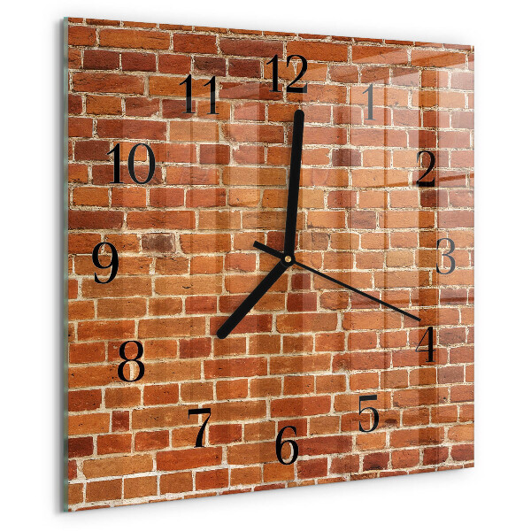Reloj de vidrio Muro de ladrillo