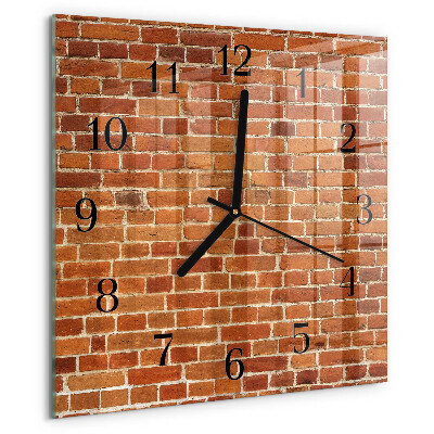 Reloj de vidrio Muro de ladrillo