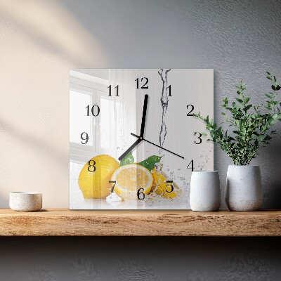 Reloj de vidrio Limones