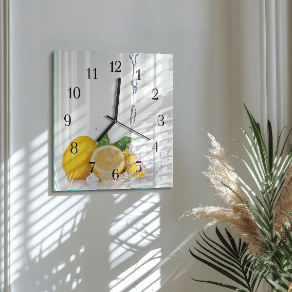 Reloj de vidrio Limones