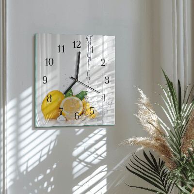 Reloj de vidrio Limones