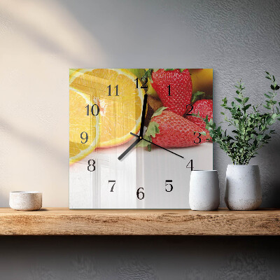 Reloj de vidrio Fruta