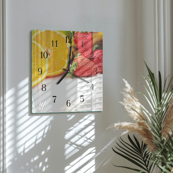 Reloj de vidrio Fruta