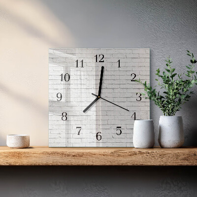 Reloj de vidrio Muro de ladrillo