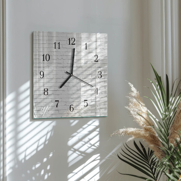 Reloj de vidrio Muro de ladrillo