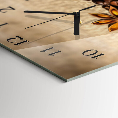 Reloj de vidrio Granos de café