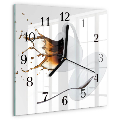 Reloj de vidrio Taza de café