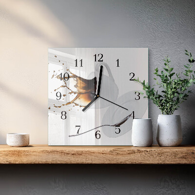 Reloj de vidrio Taza de café