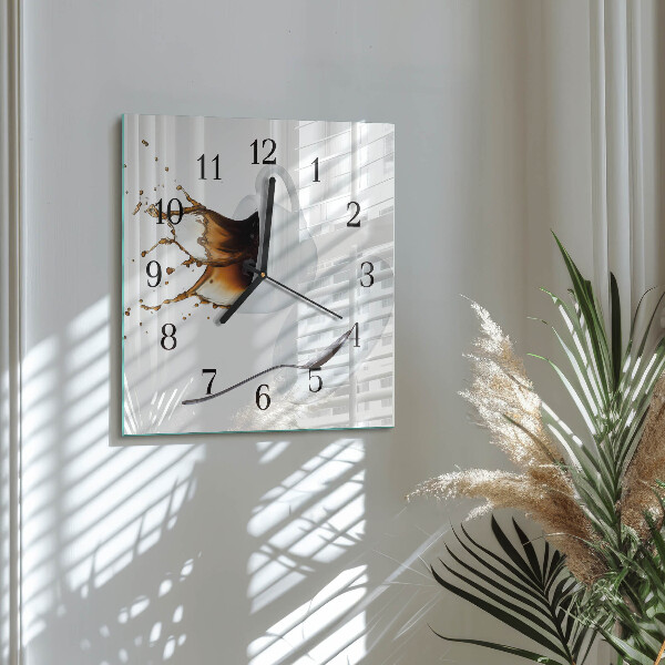 Reloj de vidrio Taza de café