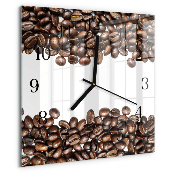 Reloj de vidrio Granos de café