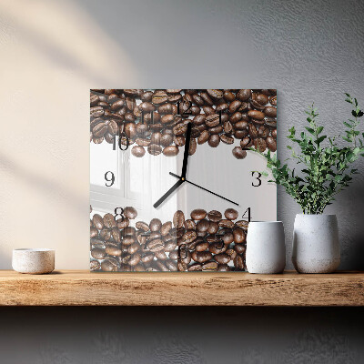 Reloj de vidrio Granos de café