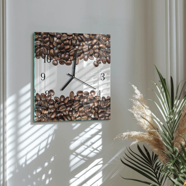 Reloj de vidrio Granos de café