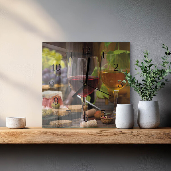 Reloj de vidrio Copa de vino