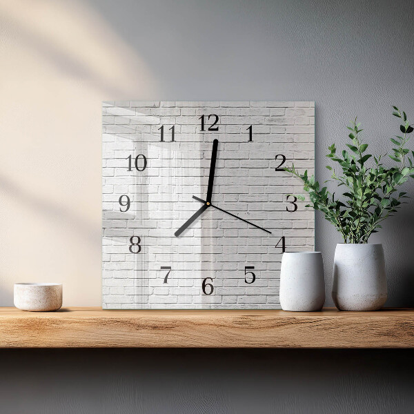 Reloj de vidrio Muro de ladrillo