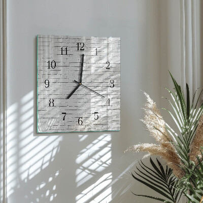 Reloj de vidrio Muro de ladrillo