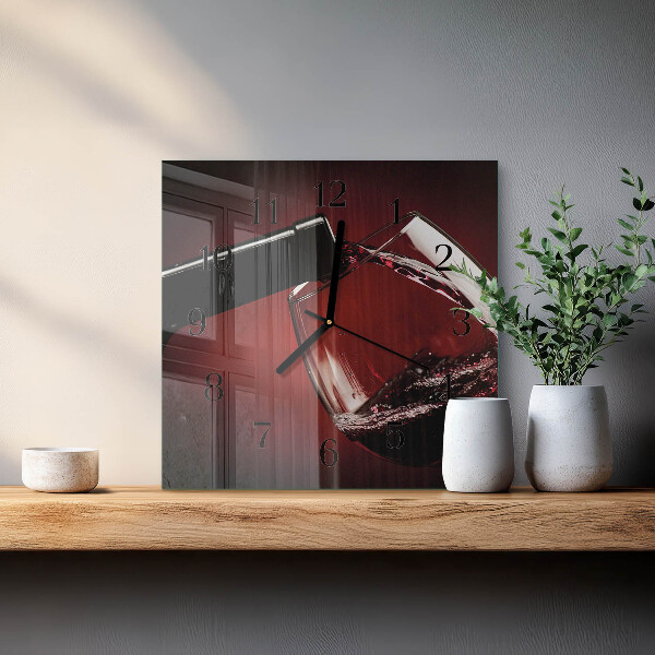 Reloj de vidrio Copa de vino