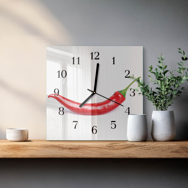 Reloj de vidrio Ají picante