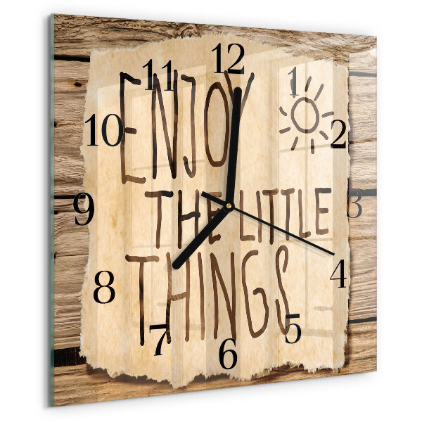 Reloj de vidrio Disfrutar